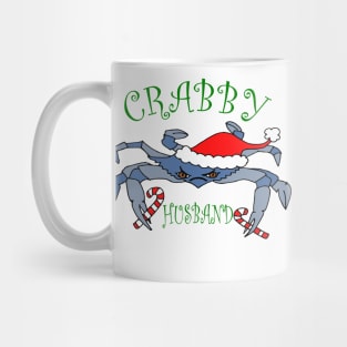 Funny Crabby Husband Christmas Crab Mug